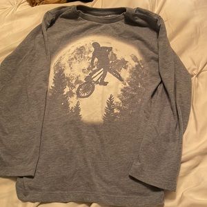 Blue long sleeve tee